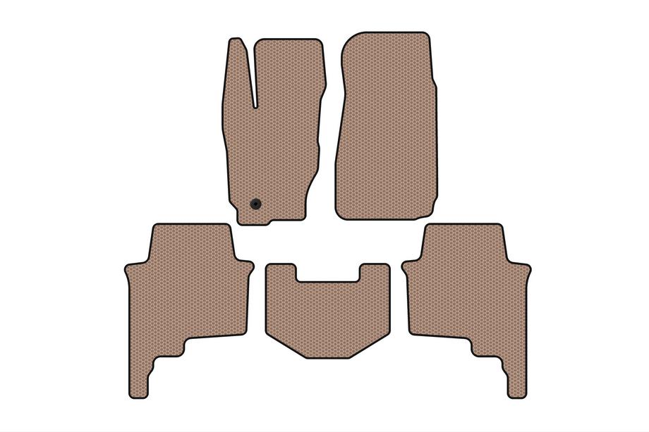 Jeep Commander 2005-2010 Rubber Floor Mats Carsuit (Beige) Image