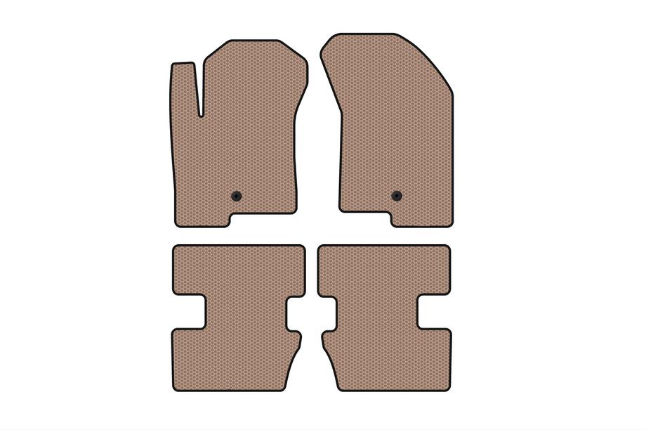 Jeep Compass 2006-2016 Rubber Floor Mats Carsuit (2006-2011, Beige) Image