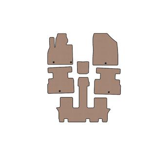 Rubber floor mats Carsuit (3 rows, 7-seater, beige) photo 1