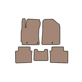 Rubber floor mats Carsuit (2018-2021, beige)