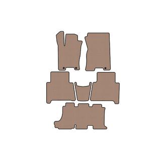 Rubber floor mats Carsuit (3 rows, beige) photo 1