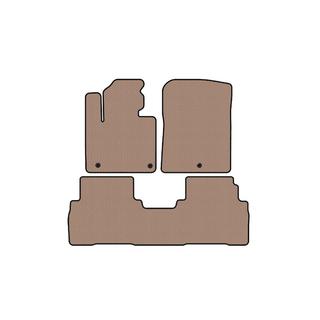 Rubber floor mats Carsuit (7-seater, beige) Kia Sorento III UM 2014-2020 photo 1