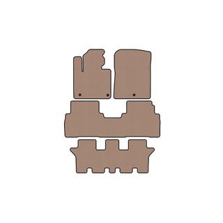 Rubber floor mats Carsuit (3 rows, 7-seater, beige) Kia Sorento III UM 2014-2020 photo 1