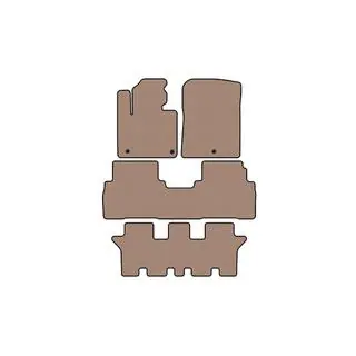 Rubber floor mats Carsuit (3 rows, 7-seater, beige) photo 1
