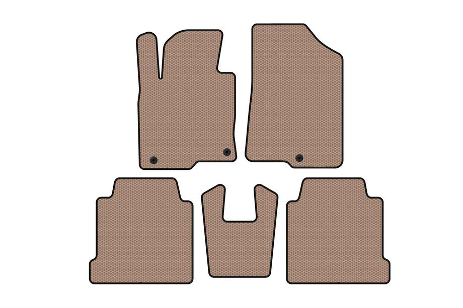 Kia Cadenza 2016- Rubber Floor Mats Carsuit (Beige) Image