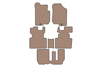 Kia Carens 1999-2012 Rubber floor mats Carsuit (2006-2012, 3 rows, 7-seater, beige) photo 1
