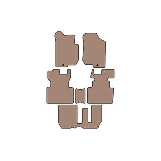 Rubber floor mats Carsuit (2006-2012, 3 rows, 7-seater, beige) photo 1