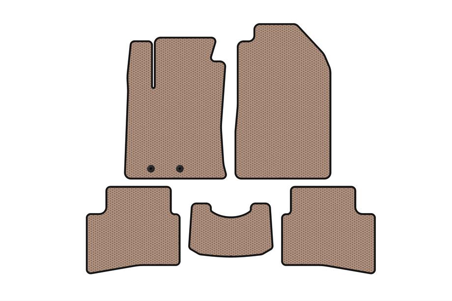 Kia Stonic 2017- Rubber floor mats Carsuit (2017-2019, beige) Image