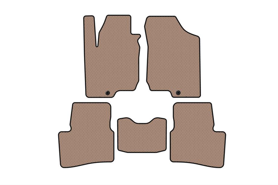 Kia Ceed 2007-2012 Rubber floor mats Carsuit (HB, 3-door, beige) Image