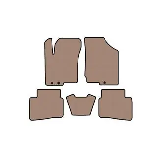 Rubber floor mats Carsuit (2008-2012, beige)