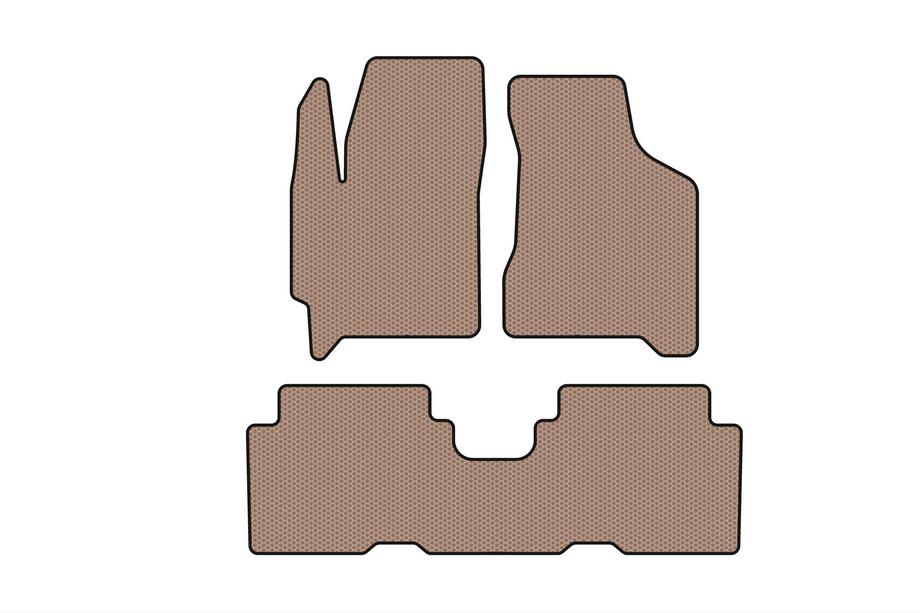 Kia Carens 1999-2012 Rubber Floor Mats Carsuit (Beige) Image