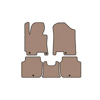 Rubber floor mats Carsuit (2012-2016, beige)