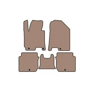 Rubber floor mats Carsuit (2016-2018, beige)