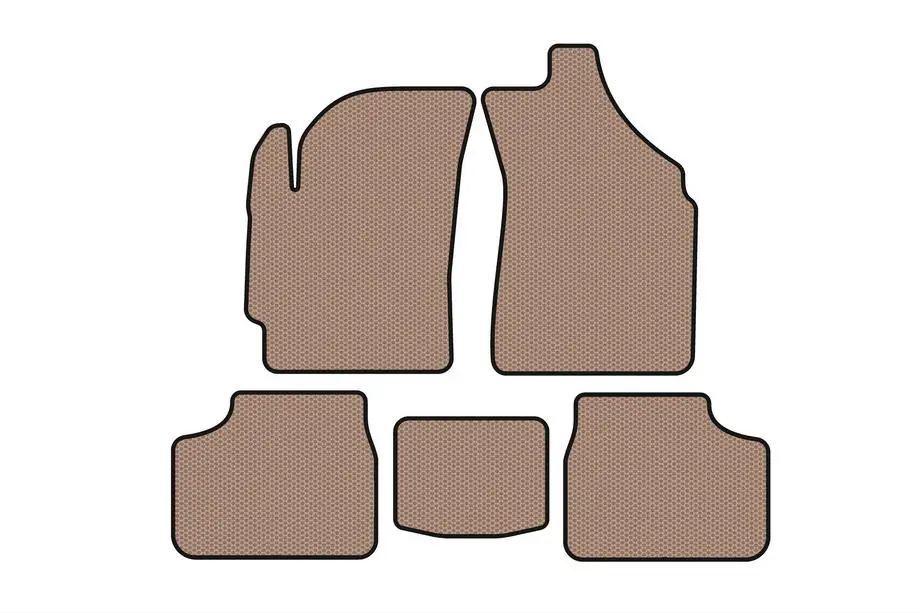 Daewoo Matiz 1998-2008 Rubber Floor Mats Carsuit (Beige) Image