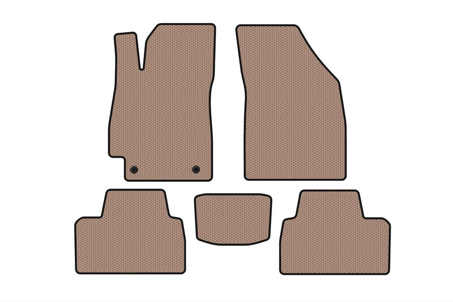 Daewoo Nubira 1997-1999 Rubber floor mats Carsuit (SD, beige) Image