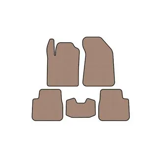 Rubber Floor Mats Carsuit (Beige)