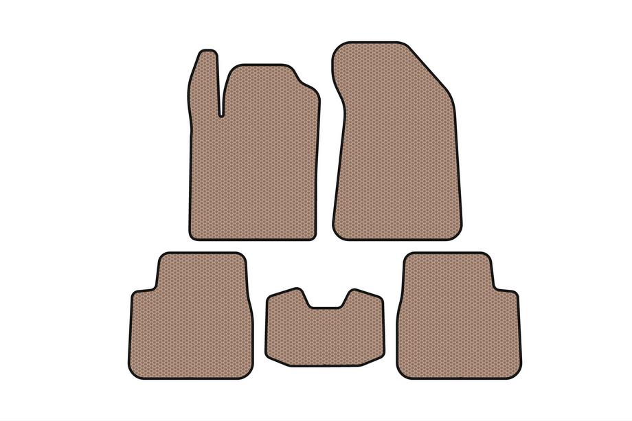 Lancia Delta 2008-2014 Rubber Floor Mats Carsuit (Beige) Image