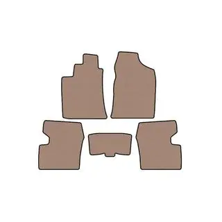 Rubber floor mats Carsuit (SD, beige)