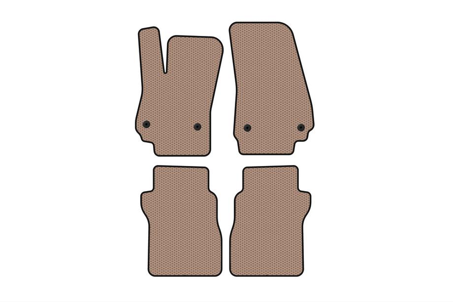 Lincoln Continental 2016-2020 Rubber floor mats Carsuit (SD, beige) Image