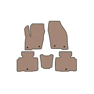Rubber Floor Mats Carsuit (Beige)