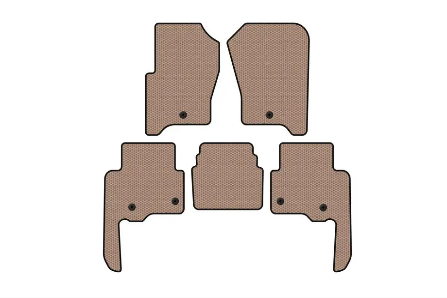 Land Rover Discovery IV 2009-2017 Rubber Floor Mats Carsuit V2 (Beige) Image
