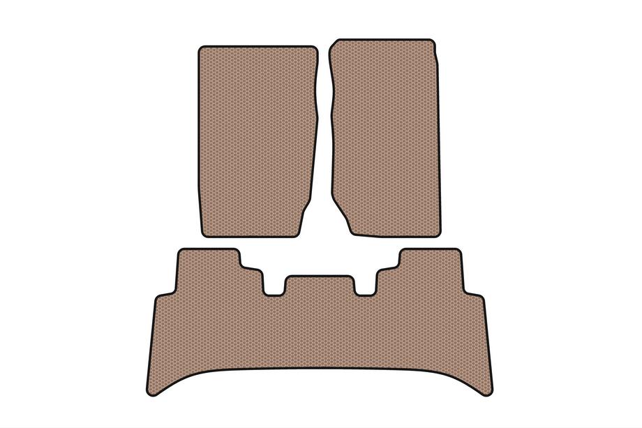 Range Rover II P38A 1997-2002 Rubber Floor Mats Carsuit (Beige) Image