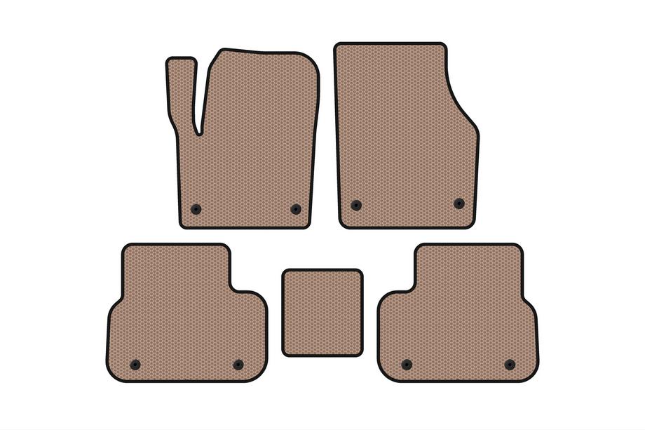Land Rover Discovery Sport 2014- Rubber floor mats Carsuit (2014-2019, 2 rows, beige) Image