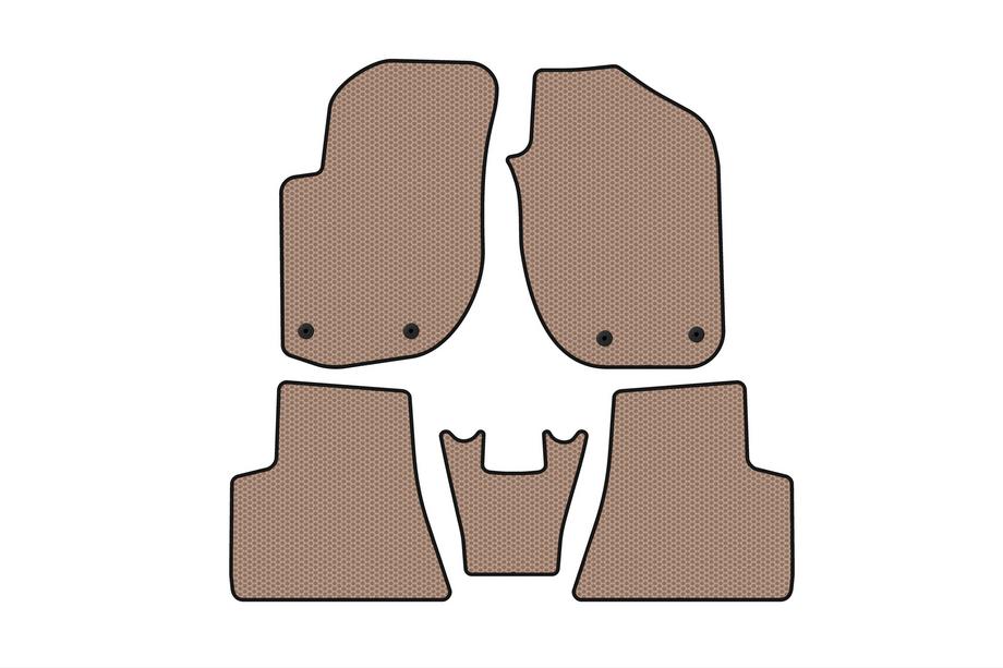 Land Rover Freelander I 1997-2006 Rubber Floor Mats Carsuit (Beige) Photo 1