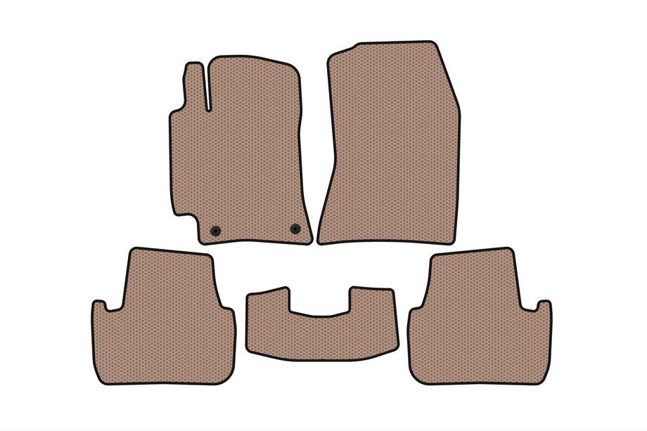 Lexus IS 1998-2005 Rubber Floor Mats Carsuit (Beige) Image
