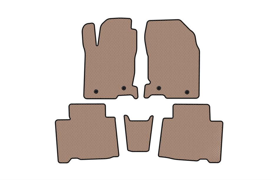 Lexus NX 2014-2021 Rubber Floor Mats Carsuit (Beige) Image