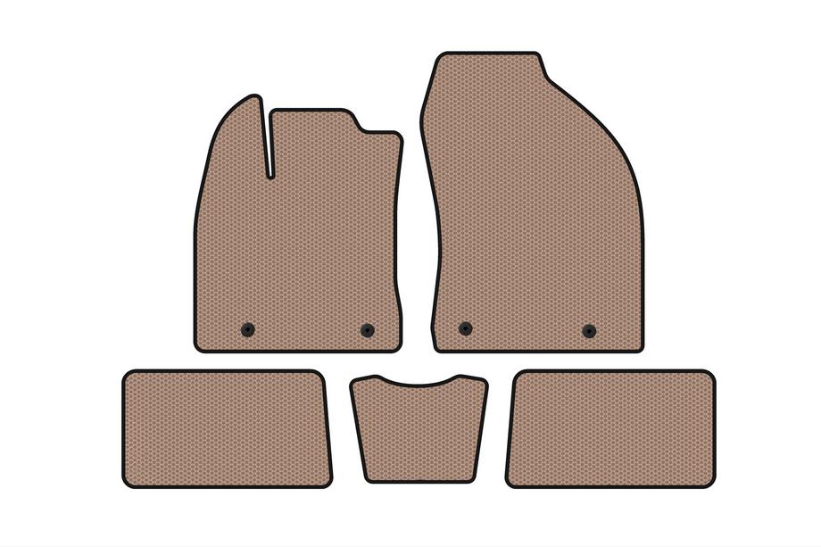 Lexus CT200H 2011-2022 Rubber floor mats Carsuit (HB, Hybrid, beige) Image