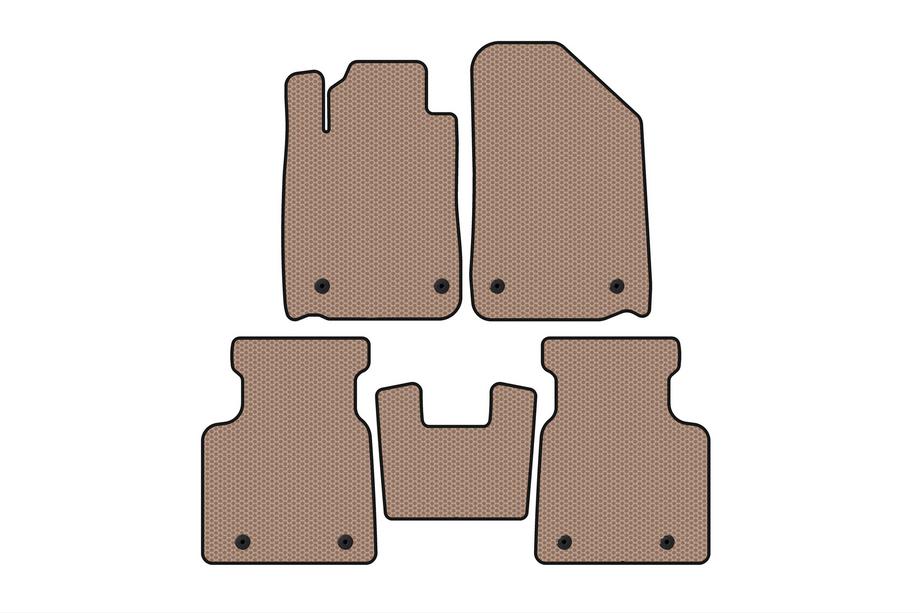 Lexus ES 2001-2006 Rubber Floor Mats Carsuit (Beige) Image