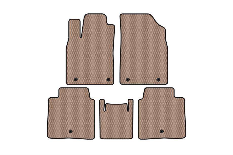 Lexus ES 2012-2018 Rubber floor mats Carsuit (SD, Hybrid, beige) Image