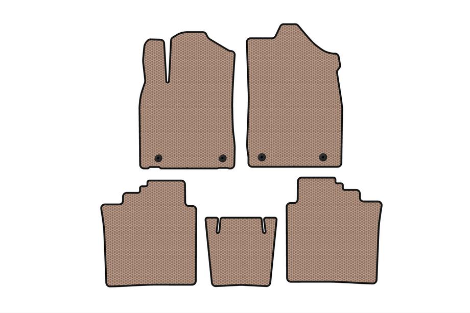 Lexus ES 2012-2018 Rubber Floor Mats Carsuit (Beige) Image
