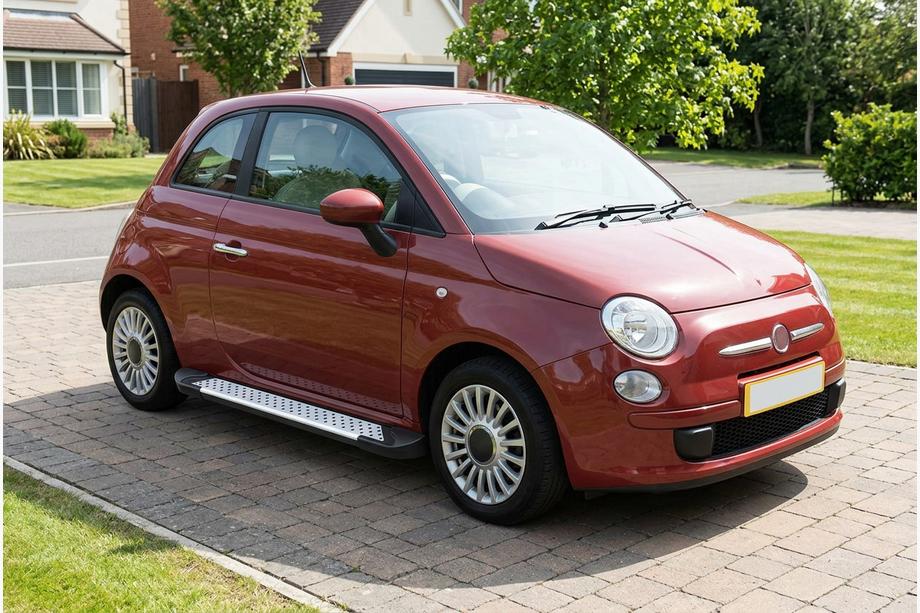 Fiat 500/500L 2013-2022 Side Steps Allmond Grey (2 pcs, Aluminum) Image