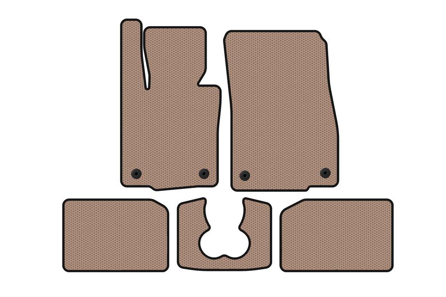 Mini Cooper F55/56/57 2014-2023 Rubber floor mats Carsuit (for S F55, 5-door, beige) Photo 1