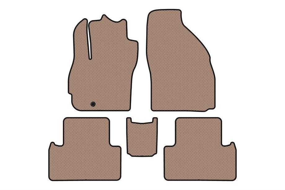 Mazda 5 2005-2009 Rubber floor mats Carsuit (2 rows, 7-seater, beige) Image