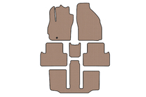 Mazda 5 2005-2009 Rubber floor mats Carsuit (3 rows, 7-seater, beige) photo 1