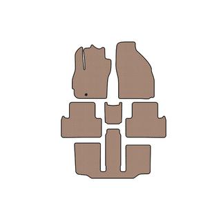 Rubber floor mats Carsuit (3 rows, 7-seater, beige) photo 1