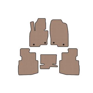 Rubber floor mats Carsuit (2 rows, 7-seater, beige) photo 1