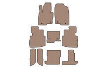 Mazda CX-9 2017- Rubber floor mats Carsuit (3 rows, 7-seater, beige) photo 1