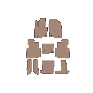Rubber floor mats Carsuit (3 rows, 7-seater, beige) photo 1