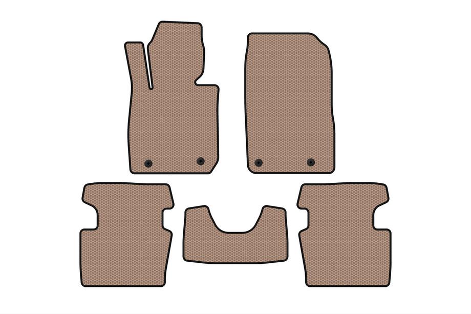 Mazda CX-3 2015- Rubber floor mats Carsuit (2018+, beige) Photo 1