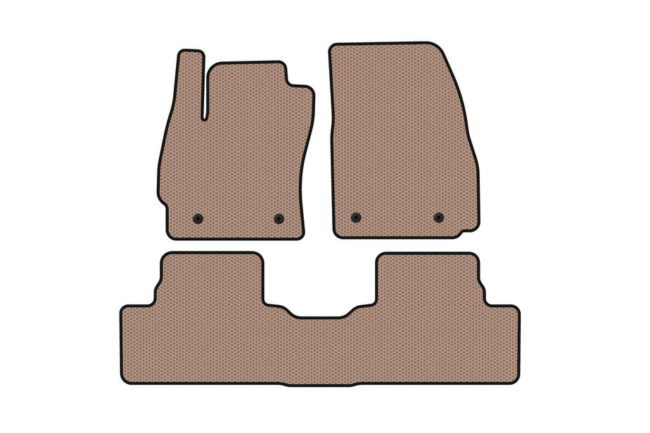 Mazda 5 2010-2018 Rubber floor mats Carsuit (2 rows, beige) Photo 1