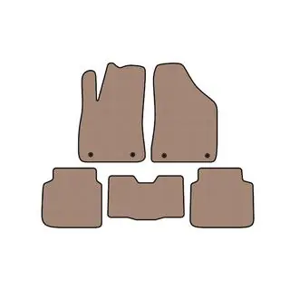 Rubber Floor Mats Carsuit (Beige) photo 1
