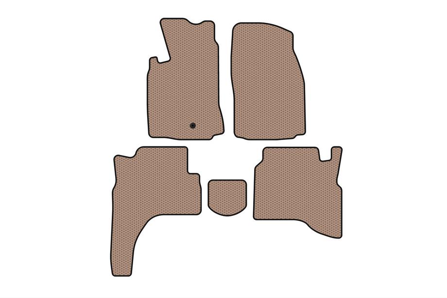 Mitsubishi Pajero Sport 1996-2007 Rubber Floor Mats Carsuit (Beige) Photo 1