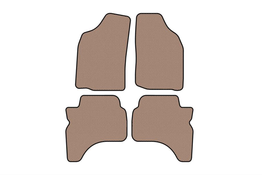 Mitsubishi L200 1996-2006 Rubber Floor Mats Carsuit (Beige) Photo 1