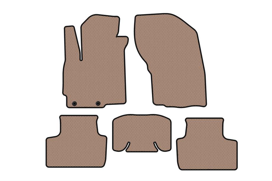 Mitsubishi ASX 2010-2023 Rubber floor mats Carsuit (2019-2023, beige) Image