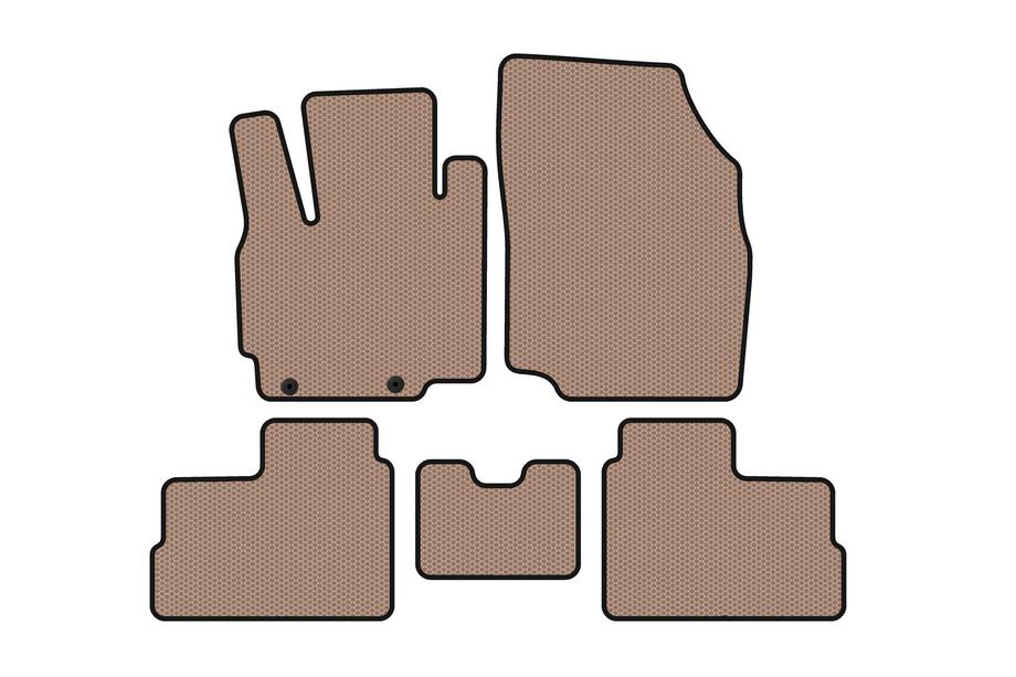 Mitsubishi Space Star/Mirage 2012- Rubber floor mats Carsuit (for Space Star, 2012-2016, HB, beige) Image