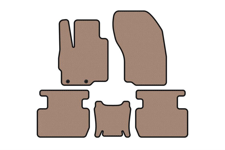 Mitsubishi Outlander 2021- Rubber Floor Mats Carsuit (Beige) Image